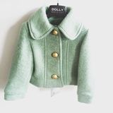 正品代购 欧洲童装Dolly 2016新款女童秋冬羊毛大衣外套 可亲子