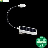 3LED便携迷你式太阳能小台灯USB太阳能双充电太阳能夹子书本台灯