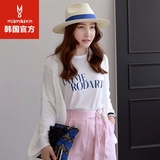 韩国miamasvin夏季女装韩版慵懒落肩袖针织短外套