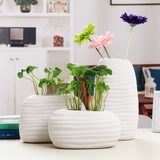 欧式白色陶瓷小花瓶摆件 创意客厅家居装饰品新房现代简约插花器