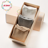jeenh 儿童袜子纯棉四季0-1-3-5岁男童女童棉宝宝婴儿袜子礼盒装