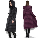 2015冬装新款精品韩版修身大码加厚白鸭绒内胆羽绒服女超长款外套