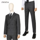 韩国正品代购男装 ZIOZIA特价格子毛料西装外套BZU2SB1902GR