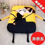 创意懒人沙发单双人小黄人卡通榻榻米床垫可爱卧室折叠地铺龙猫床