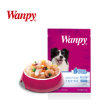 Wanpy顽皮宠物零食狗狗天然零食牛蹄筋蔬菜狗湿粮罐头妙鲜包100g