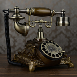 ODE时尚创意旋转电话机仿古欧式田园复古电话机家用座机办公电话