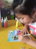 芙蓉天使儿童DIY手工制作沙画套装涂鸦画绘画胶画3d立体画刮刮画