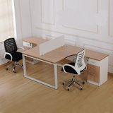 办公家具办公2人职员屏风桌椅组合简约现代单人员工工作位电脑桌