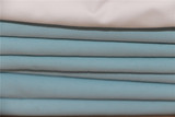 外贸 床单单件纯棉双人纯浅蓝色 简约全棉1.5米1.8m学生床特价