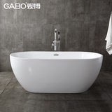 观博新品独立式1.7 欧式家用亚克力超薄边成人浴缸浴盆浴池GBA187