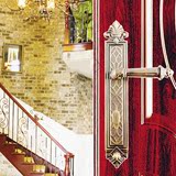 名品 黄古铜色 室内 门锁 仿古门锁 中、欧式 双锁舌房门执手锁具