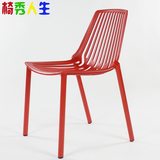 铝合金餐椅蜘蛛网椅金属时尚咖啡厅椅简约欧式休闲宜家椅镂空椅子