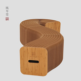 十八纸 日式现代简约宜家创意便携椅子折叠凳子个性凳子迷你沙发