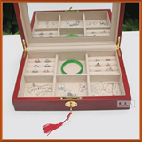 镜首饰盒 欧式珠宝盒 收纳盒 木制化妆盒 女孩生日礼物木质带锁带
