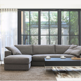 布艺沙发组合现代客厅中小户型可拆洗沙发简约北欧宜家麻布沙发
