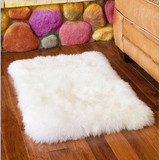 澳洲纯羊毛地毯卧室床前毯床边客厅羊毛地毯皮毛一体沙发垫飘窗毯