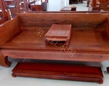 红木古典家具 缅甸花梨古典罗汉床 独板围板厚6CM 实木 生磨 加厚