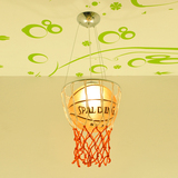包邮遥控LED灯女孩男孩篮球足球吸吊灯卡通灯儿童房灯饰卧室灯具