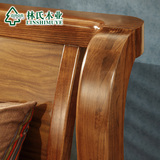 林氏木业1.5现代中式床 1.8米双人床气动储物高箱大床家具LS8004