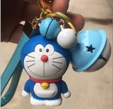 高档可爱卡通机器猫汽车钥匙扣铃铛哆啦A梦创意钥匙链女钥匙挂件