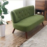 北欧宜家小户型单人双三人棉麻布艺沙发组合 现代简约日式咖啡椅