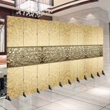 屏风隔断时尚客厅 玄关门中式折叠简约现代行色移动实木布艺欧式