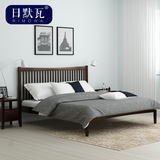 日默瓦 纯实木双人床 简约现代 橡木床 美式床卧室家具 1.5米MC02