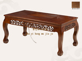 高档橡木实木品牌家具 双龙戏珠雕花联邦桌 中式古典功夫茶艺桌