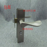 包邮孔距125mm钛镁/塑钢门/铝合金门锁 卫生间门锁单舌无钥匙