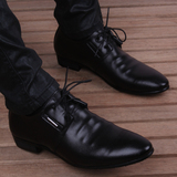 ORP夏季单鞋皮鞋男时尚潮流商务正装内增高皮鞋男士英伦休闲鞋