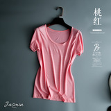 外贸原单香港健身女高弹运动短袖T恤服 跑步健身瑜伽上衣速干修身