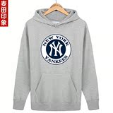 2014纽约扬基队YAN 棒球服KEES 卫衣外套衣服 MLB男女情侣衫NY装
