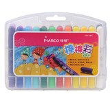 马可棒棒彩 24色丝滑炫彩棒 儿童绘画旋转式水溶性油画棒蜡笔2504