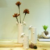 热卖小鸟花瓶摆件客厅陶瓷白色现代简约时尚家居装饰品摆设软装饰