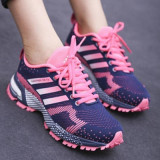 韩版跑步鞋健身房运动鞋女鞋飞线跑鞋潮鞋慢跑鞋有氧鞋马拉松鞋