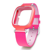 适用小天才电话手表Y01表带儿童学生小孩粉色蓝皮质/软胶防水定位