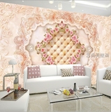 壁画欧式花纹软包无缝墙布大理石壁纸客厅餐厅电视沙发背景墙纸画