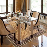 客厅 卧室餐厅茶几地毯纯棉全棉地毯 现代简约波斯床边地毯卧室