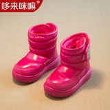 新款15冬季品牌童鞋儿童雪地靴男女童保暖中筒靴韩版防水加棉短靴
