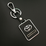 丰田车用真皮钥匙扣 奢华RAV4霸道皇冠汉兰达凯美瑞 汽车钥匙链