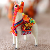 【茜子手礼】秘鲁原装进口纯手工羊驼工艺品家居创意装饰品摆件