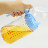2件包邮 振兴玻璃油壶 刻度定量酱油瓶 厨房防漏调味油醋瓶 400ML