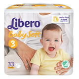 【天猫超市】丽贝乐 婴儿纸尿裤S33片通用尿不湿瑞典原装进口