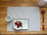 日式和风原创设计餐垫定制高级布垫厨房餐具复古餐布棉麻简约桌布