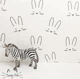 Sunnykids儿童房定制ins北欧风米菲兔子卡通墙贴客厅卧室家居贴纸