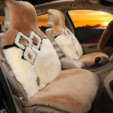 知宝冬季澳洲纯羊毛汽车坐垫奔驰S350S600GLK300ML400羊剪绒座垫