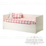 上海宜家家居正品代购IKEA比兰客卧两用床白色