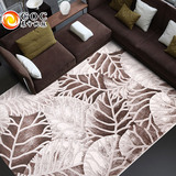 进口客厅卧室地毯简约现代长方形茶几垫可机洗家用抽象满铺床边毯