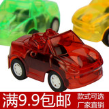 热销儿童玩具透明迷你q版回力小汽车模型幼儿园礼物地摊玩具批发