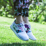 女神款Nike Roshe Run夏威夷白花卉透气运动休闲跑步鞋599432-113